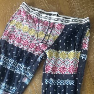 Victoria's Secret Pajama Bottoms - Pink, Yellow, Blue Pattern